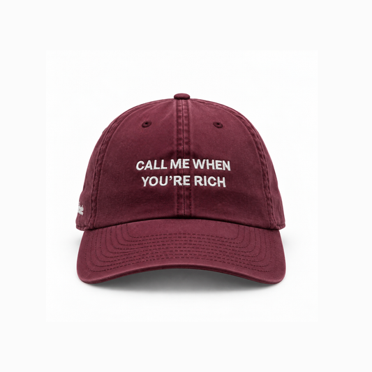 Call me when you're rich