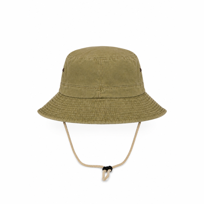 Minimal Olive Fisherman Bucket Hat