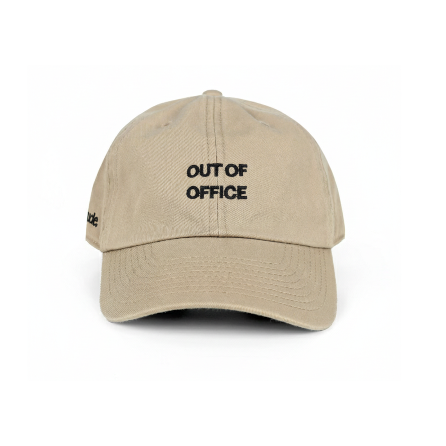 Beige Out of Office statement cap by Hattitude lifestyle headwear brand