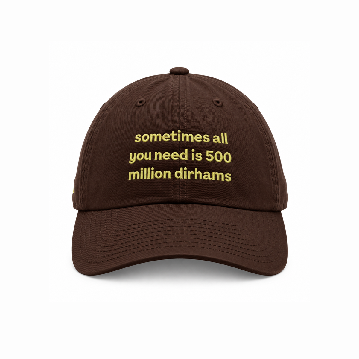 sometimes all you need is 500 million dirhams