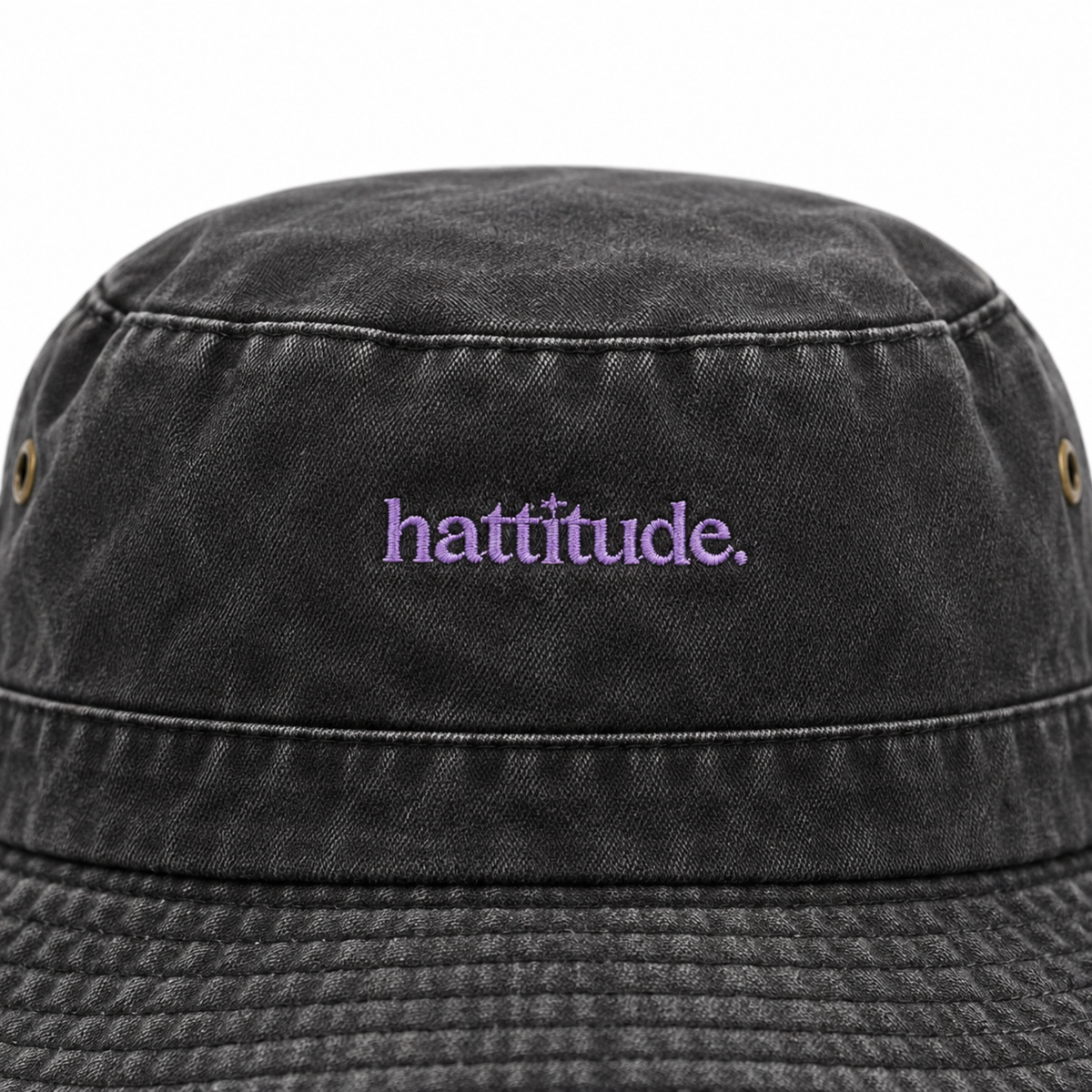 Minimal Black Fisherman Bucket Hat