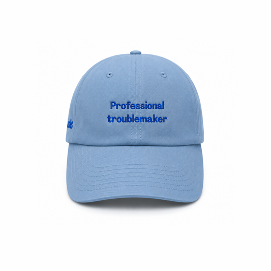 'Professional troublemaker' Kids Cap